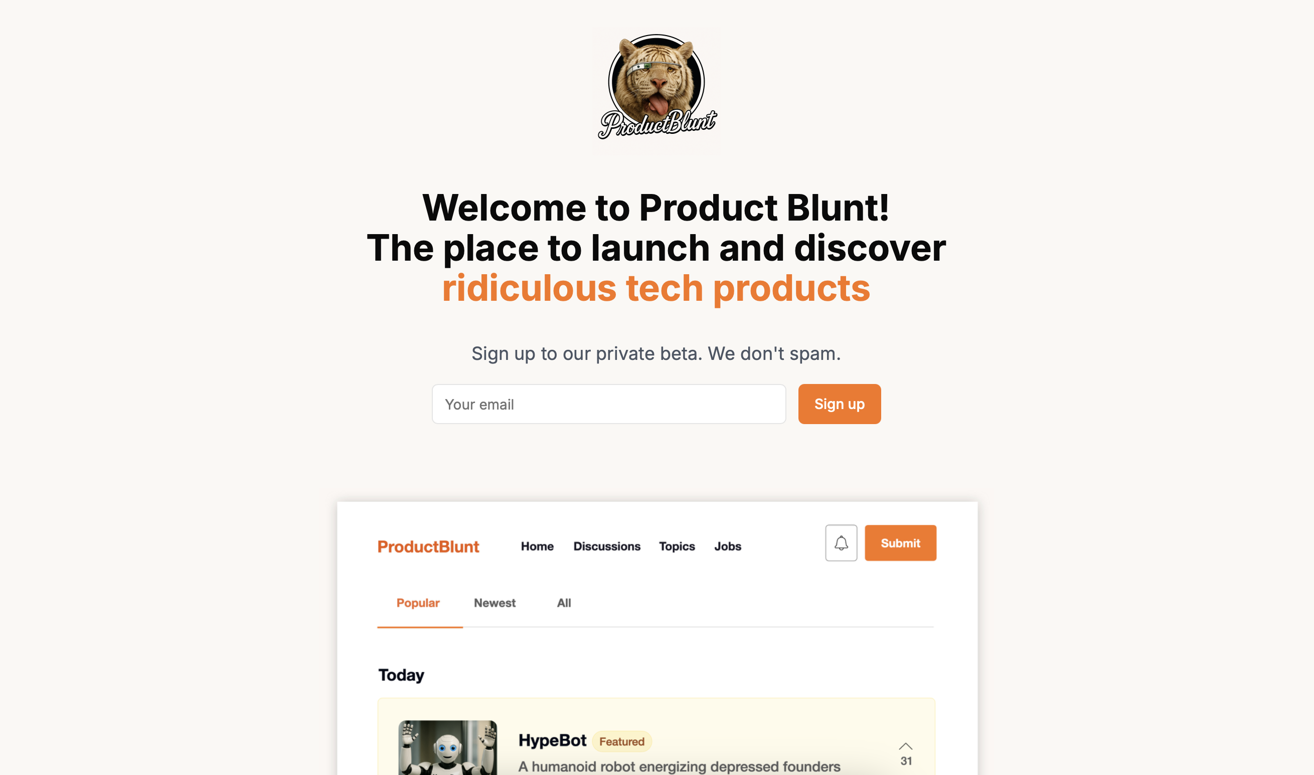 Product Blunt - The most ridiculous products in tech media 1