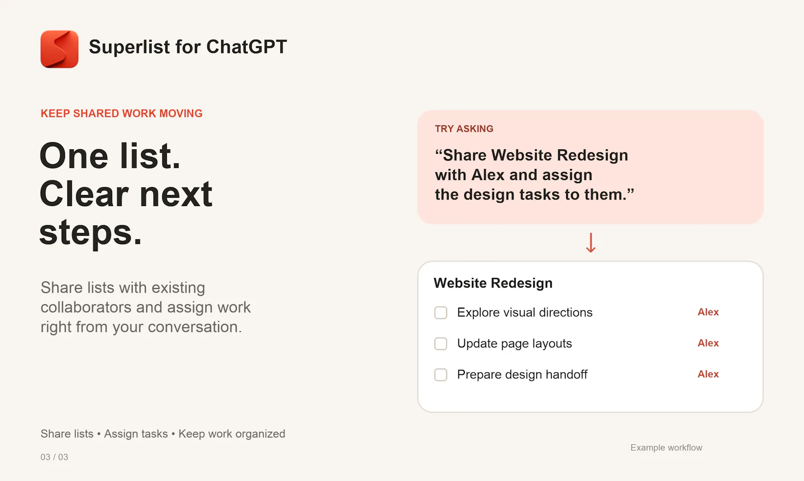 Superlist for ChatGPT screenshot 2