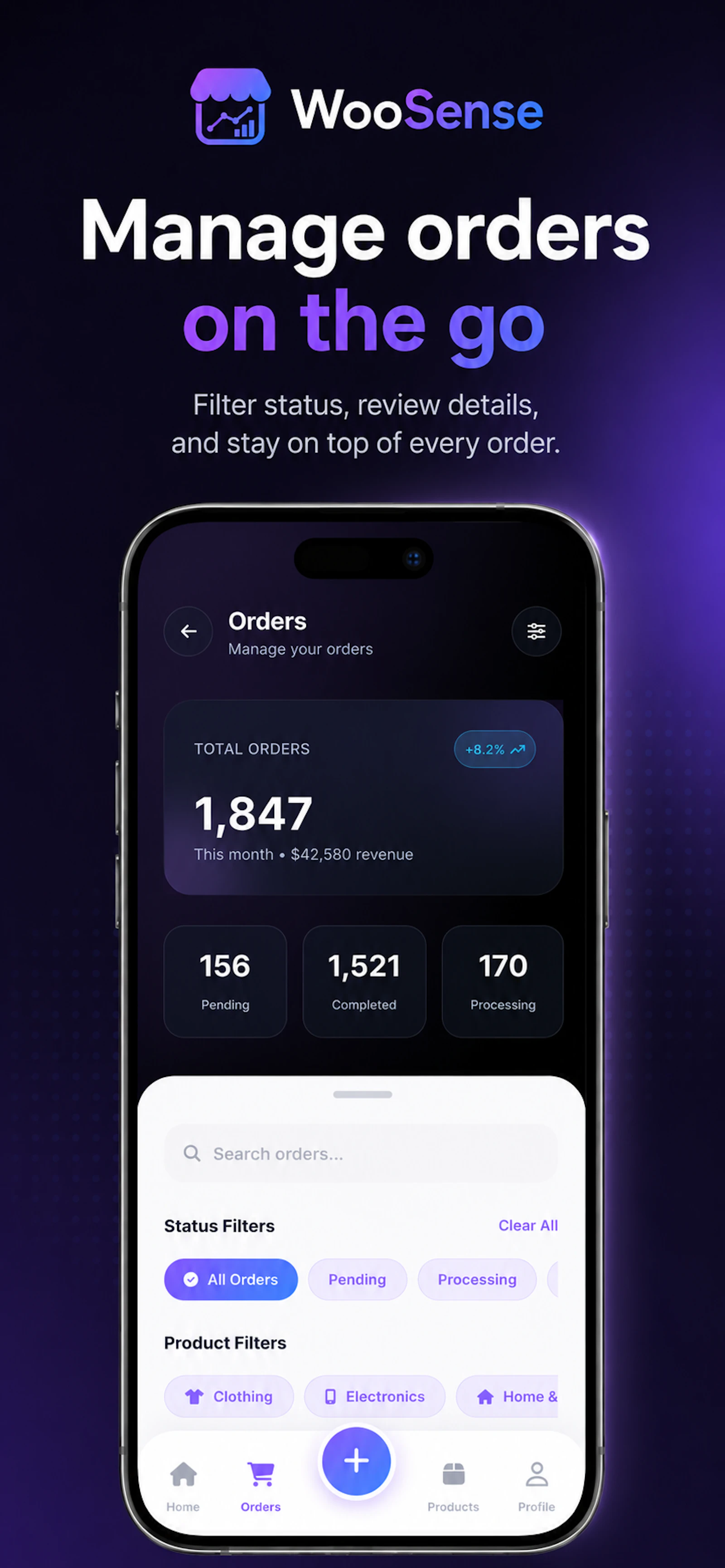 WooSense for WooCommerce Mobile App  screenshot 2
