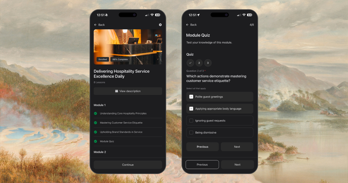 Mobile App Learning - Screenshot 2 showing product features and functionality