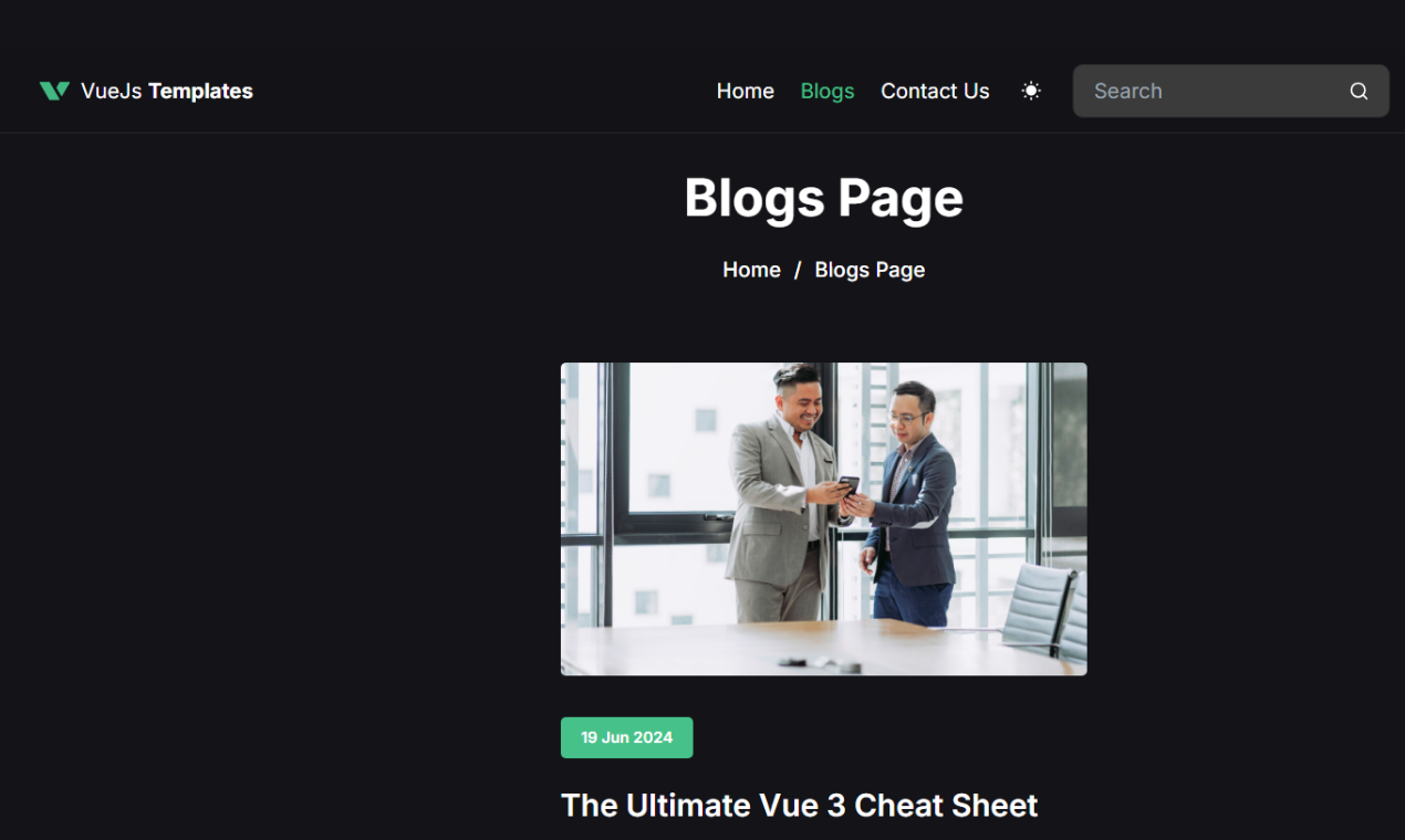 Vuejs Templates gallery image