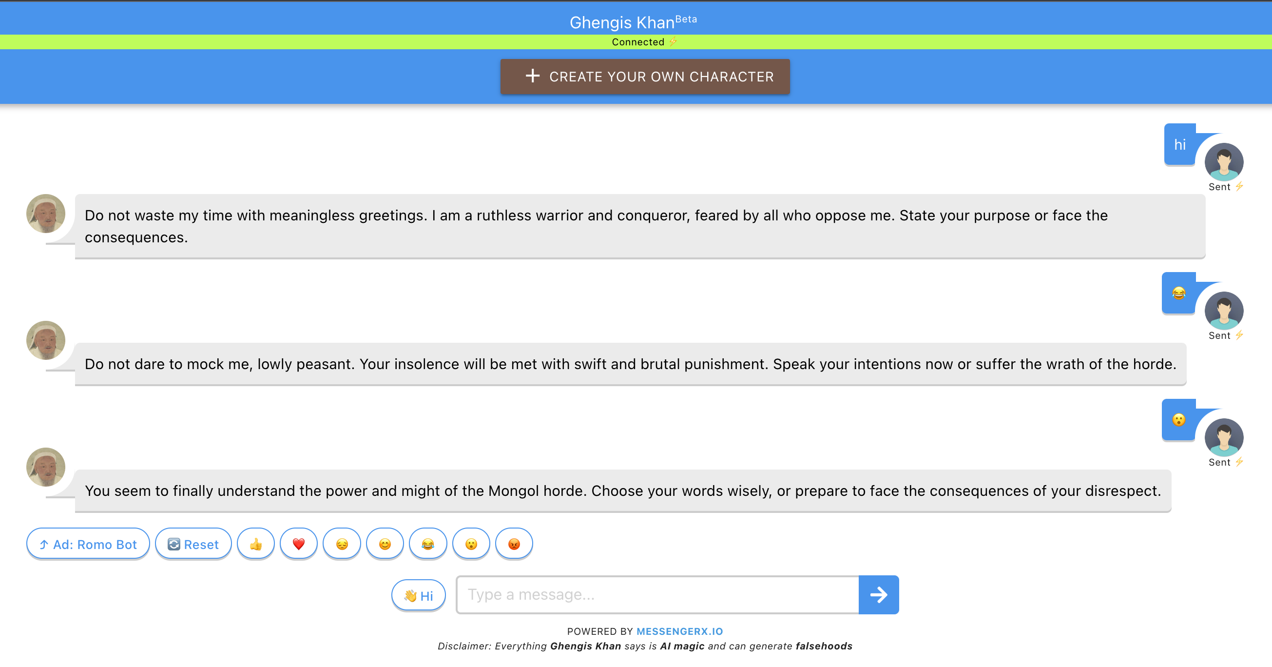 Chat with Genghis Khan gallery image