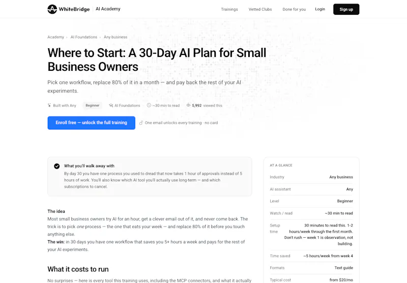 WhiteBridge AI Academy screenshot 3