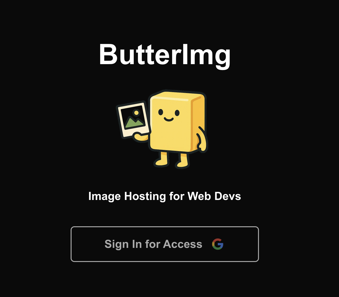 Mídia 1 de Butterimg - Hospedagem de imagens para desenvolvedores da web