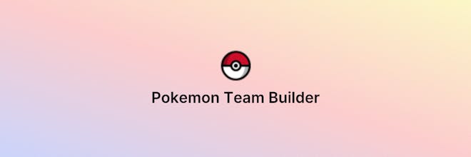 Pokemon Team Builder gallery image