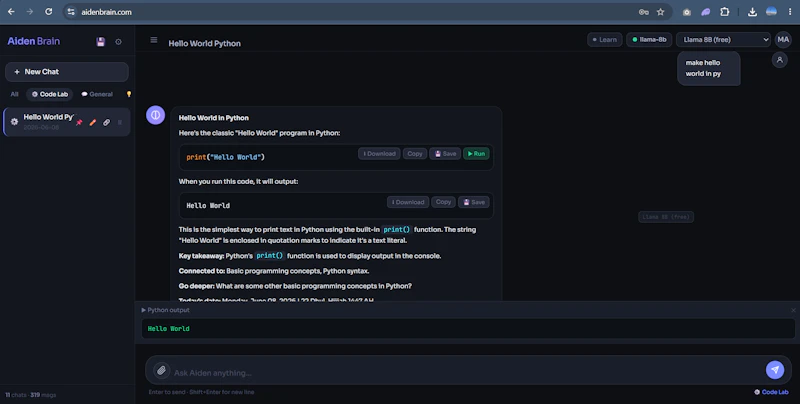 Aiden Brain screenshot 3