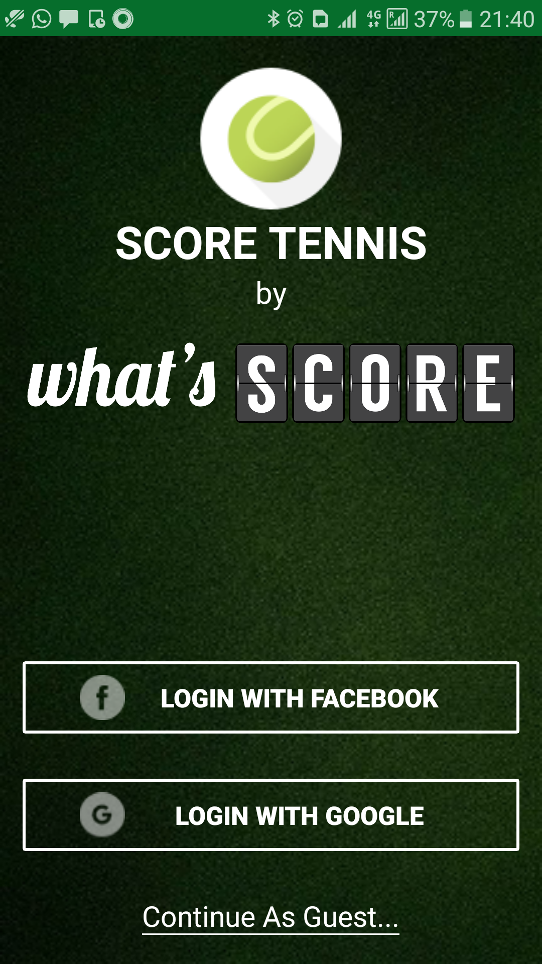 Score Tennis Match and Analyse