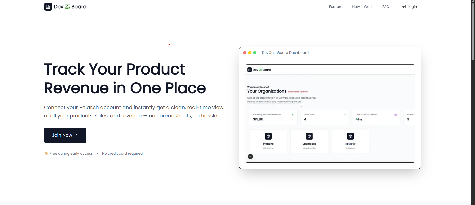 DevCashboard gallery image