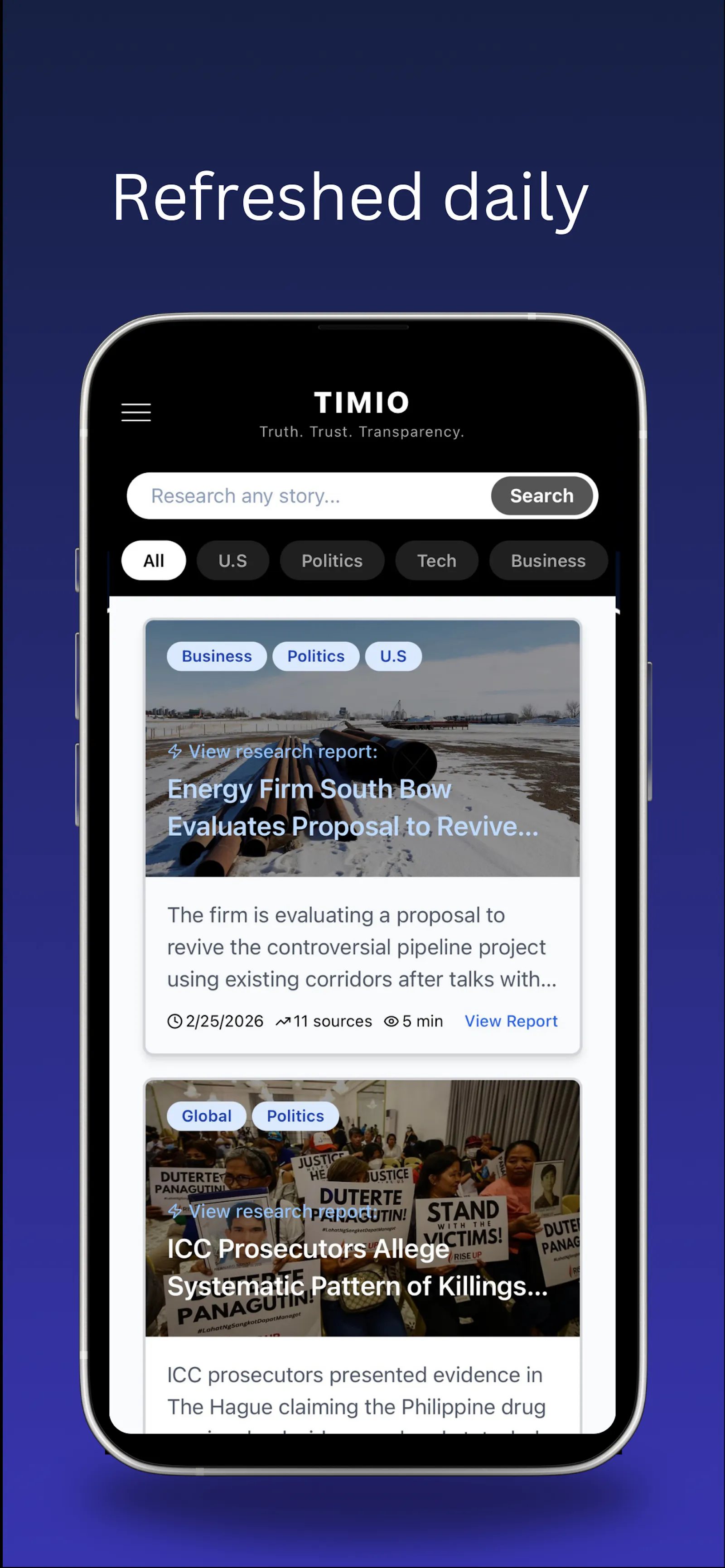 TIMIO News screenshot 4