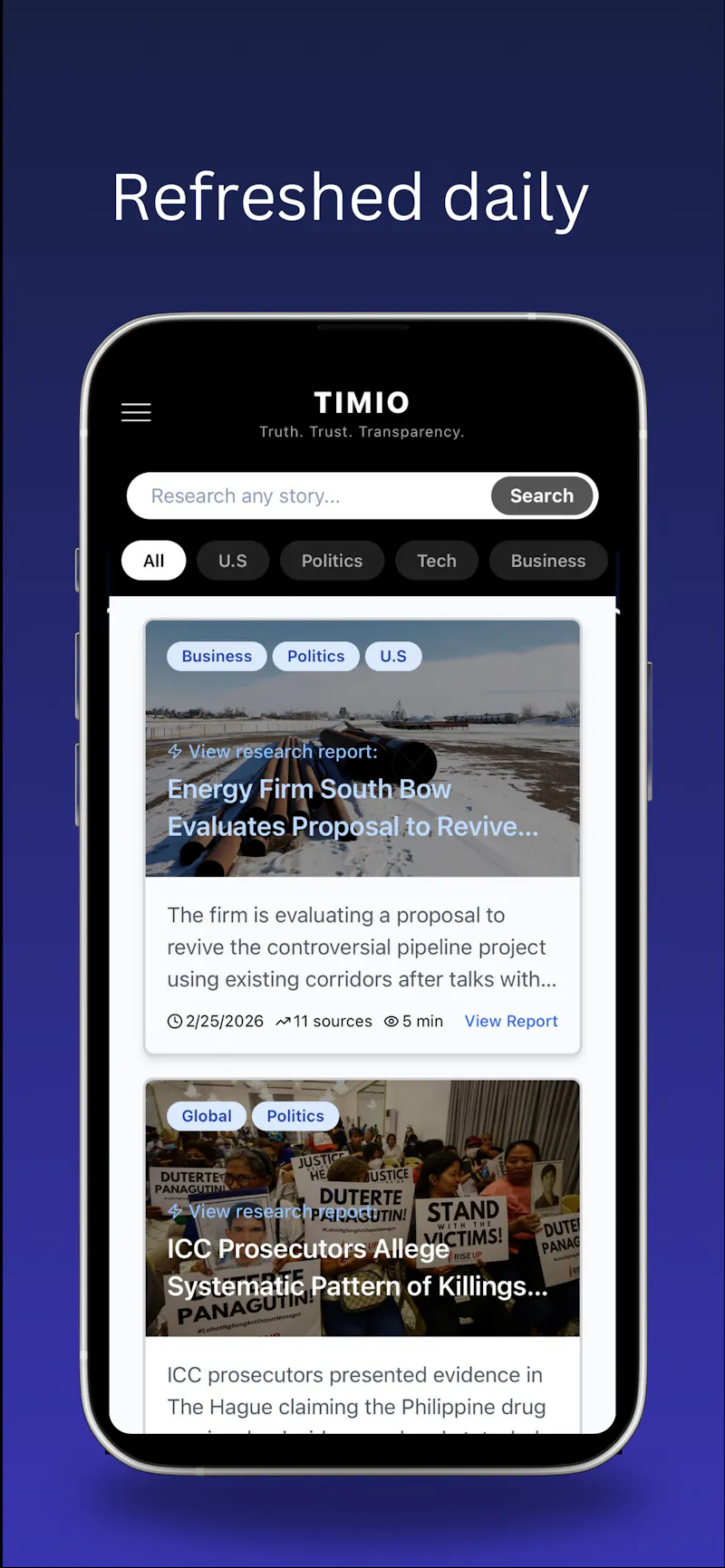 TIMIO News screenshot 4