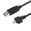 Mini USB cable with screw locking
