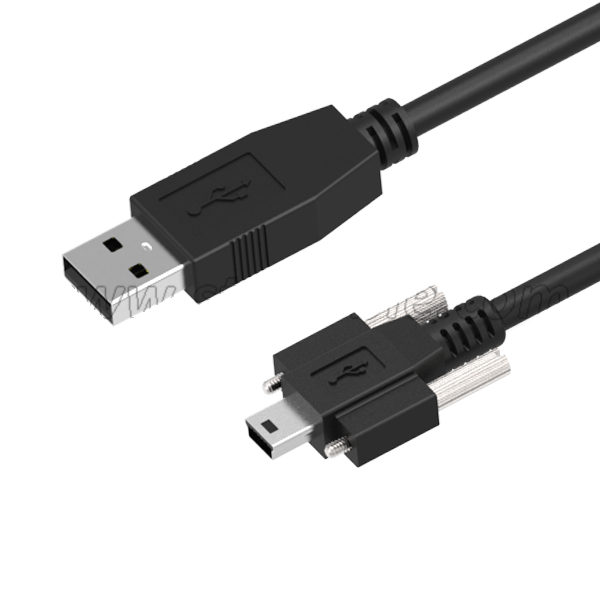 Mini cabo USB com bloqueio de parafuso