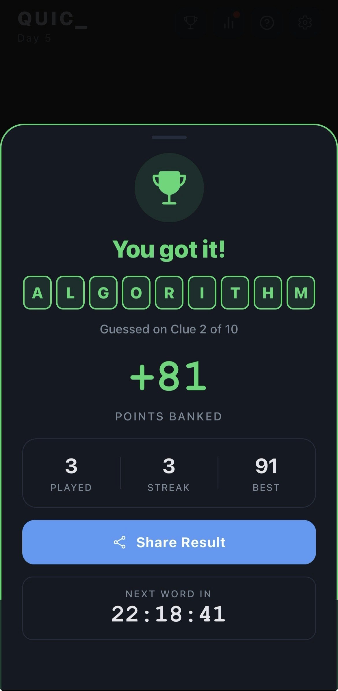 QUICK - Daily Word Game gallery image