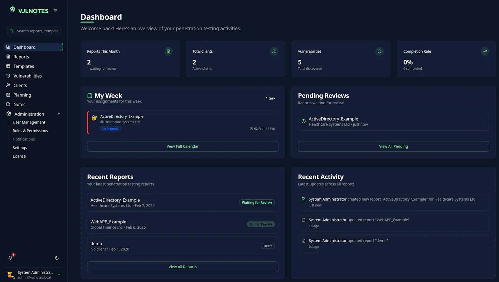 Vulnotes screenshot 2