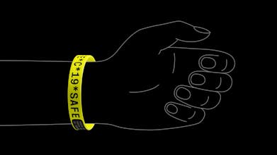 COVID-19 wristband for recovered gallery image