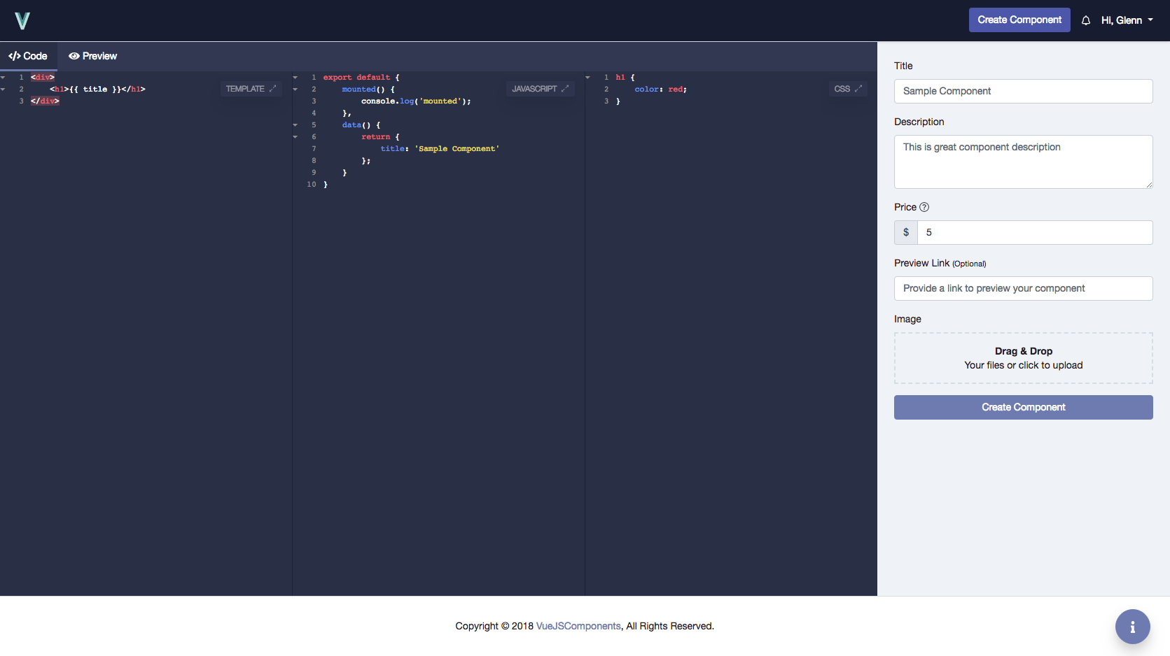 Vue Js Components gallery image