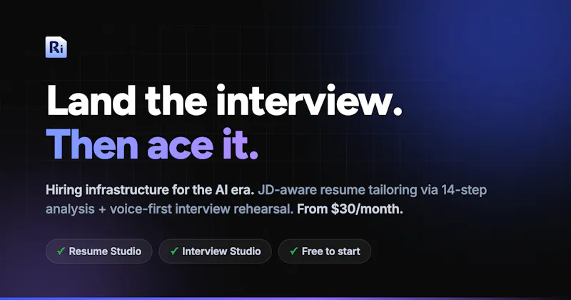 Resu-ME AI - Website screenshot 1