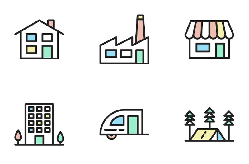 Free vector house icons
