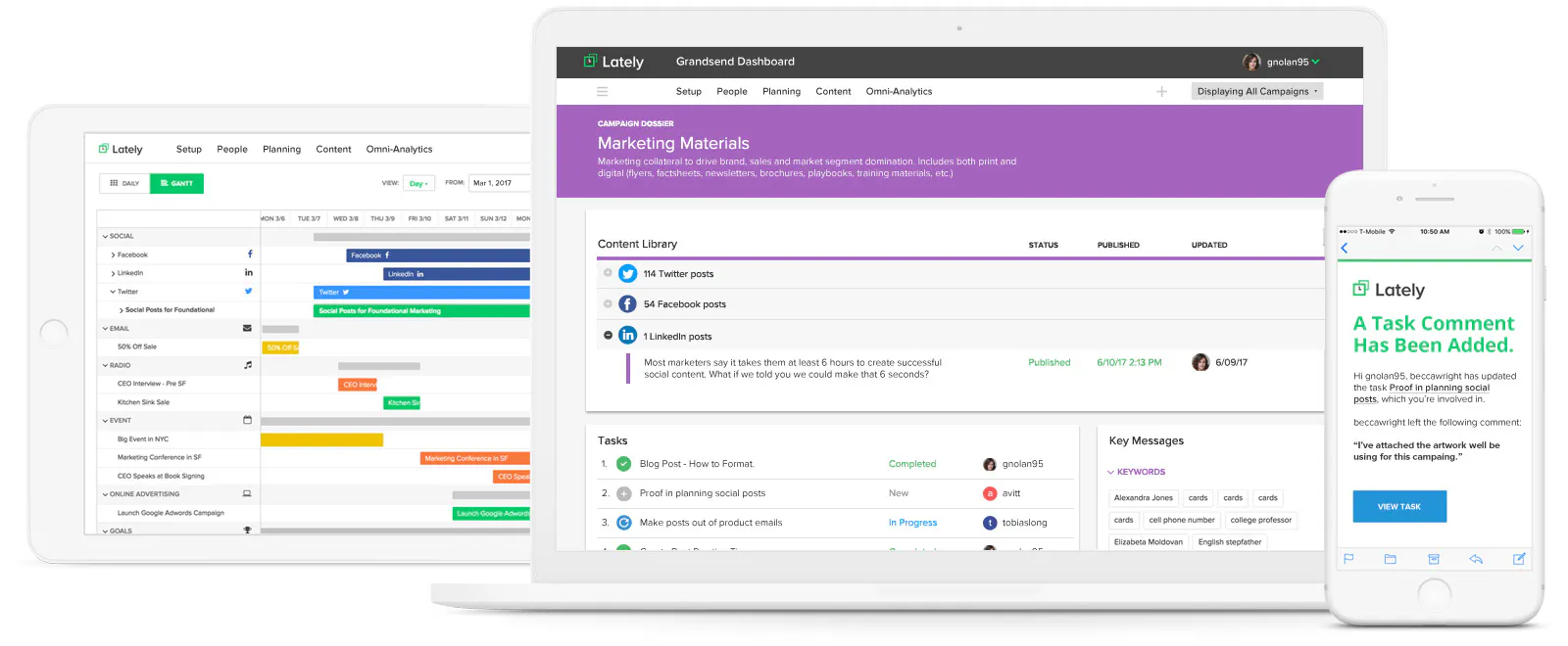 Lately - The All-In-One Marketing Dashboard