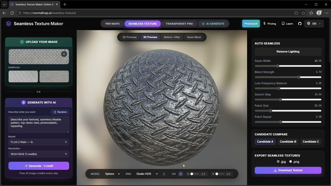 Normal Map Online AI gallery image