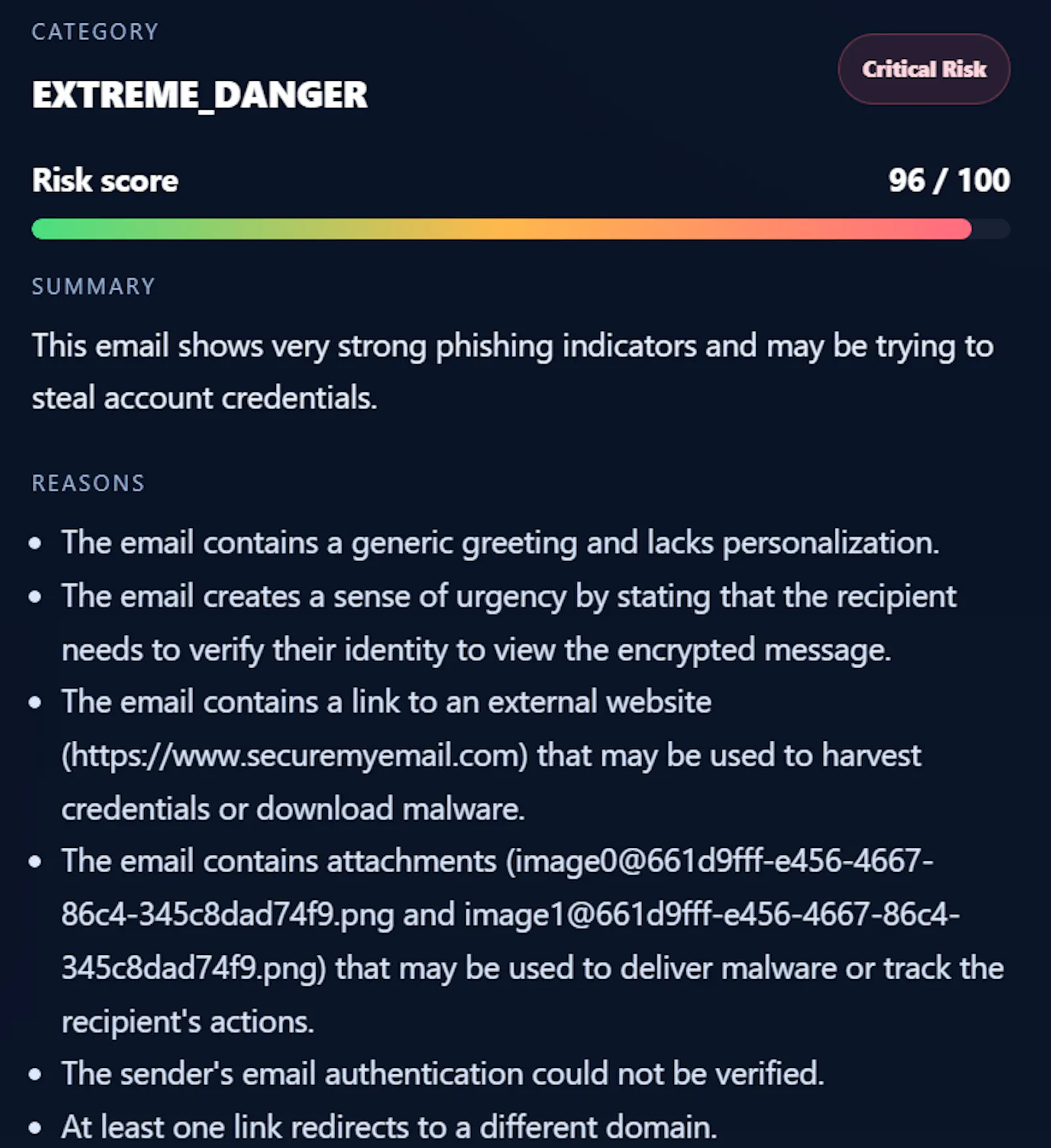 PhishInspector screenshot 2