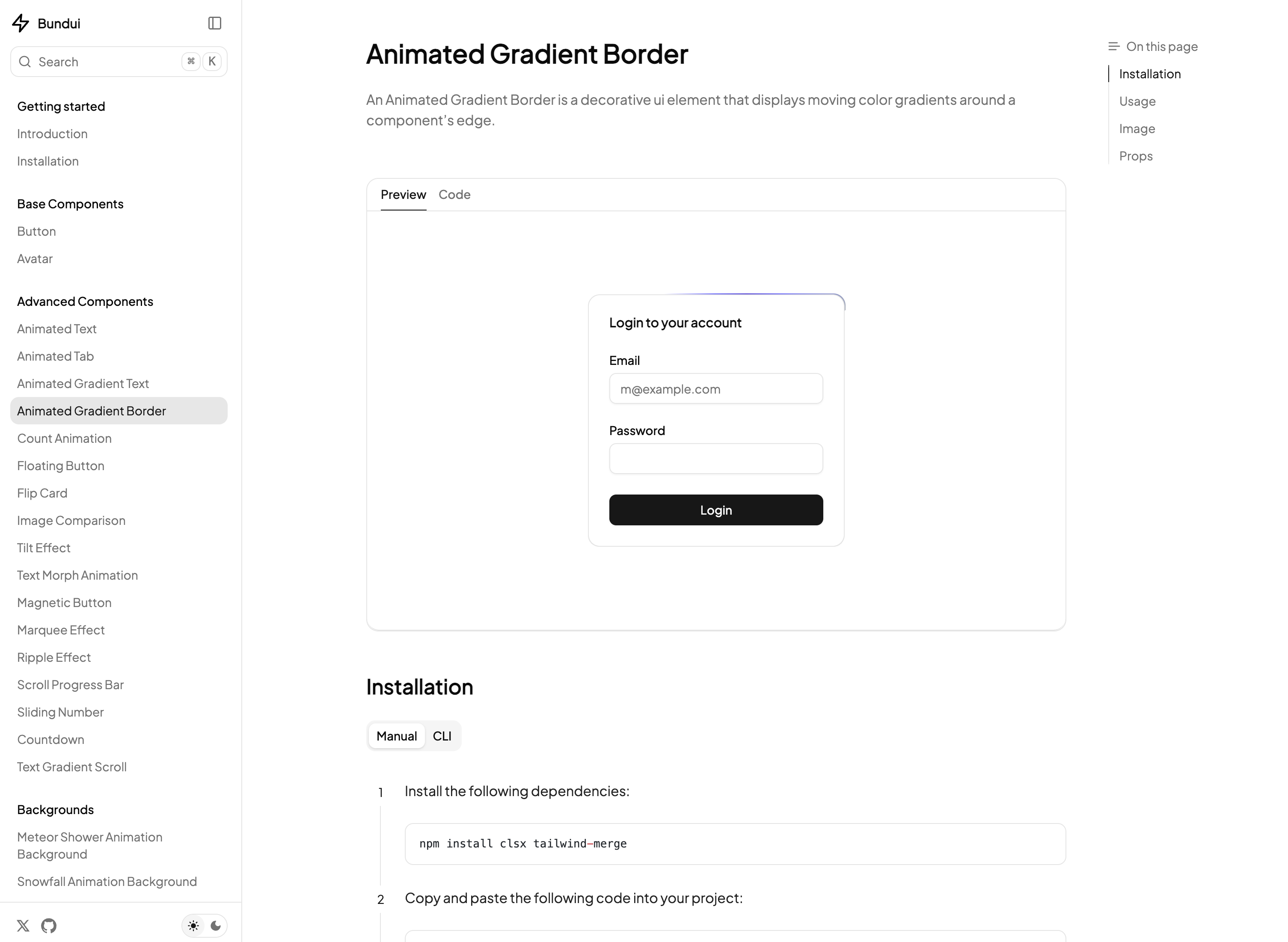 BundUI gallery image
