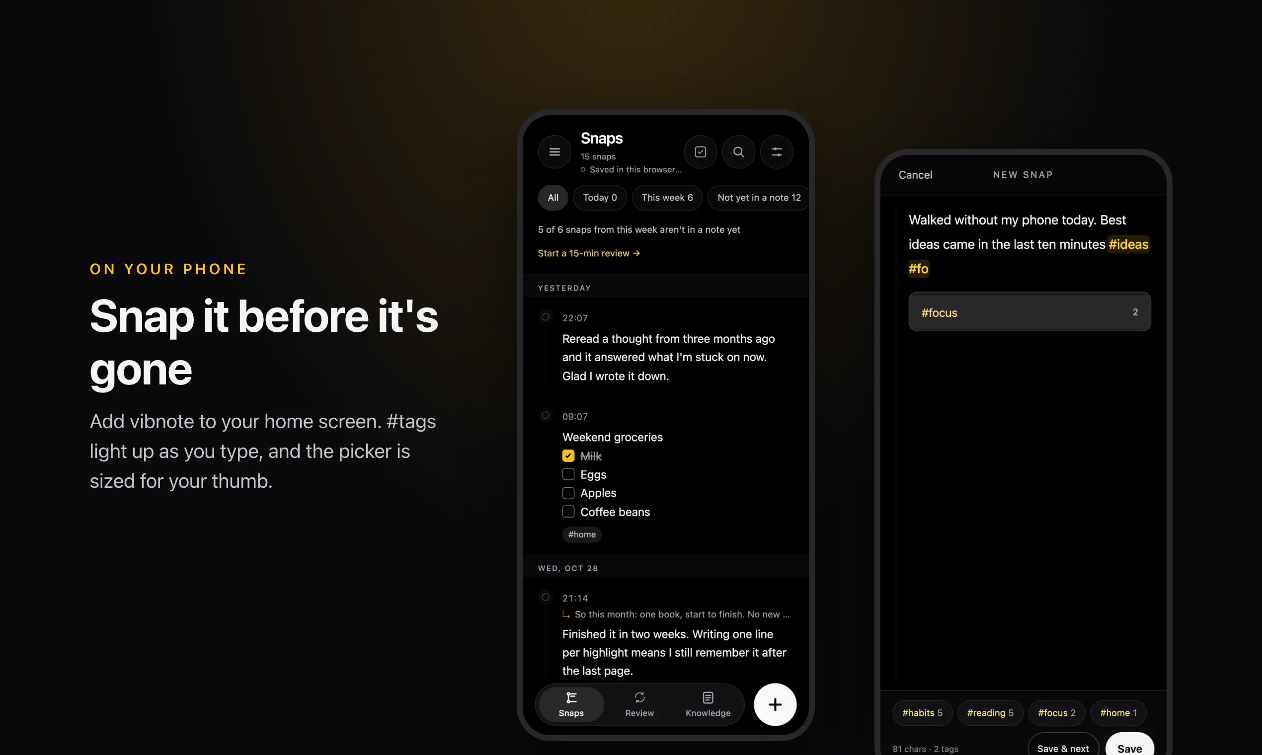 vibnote gallery image