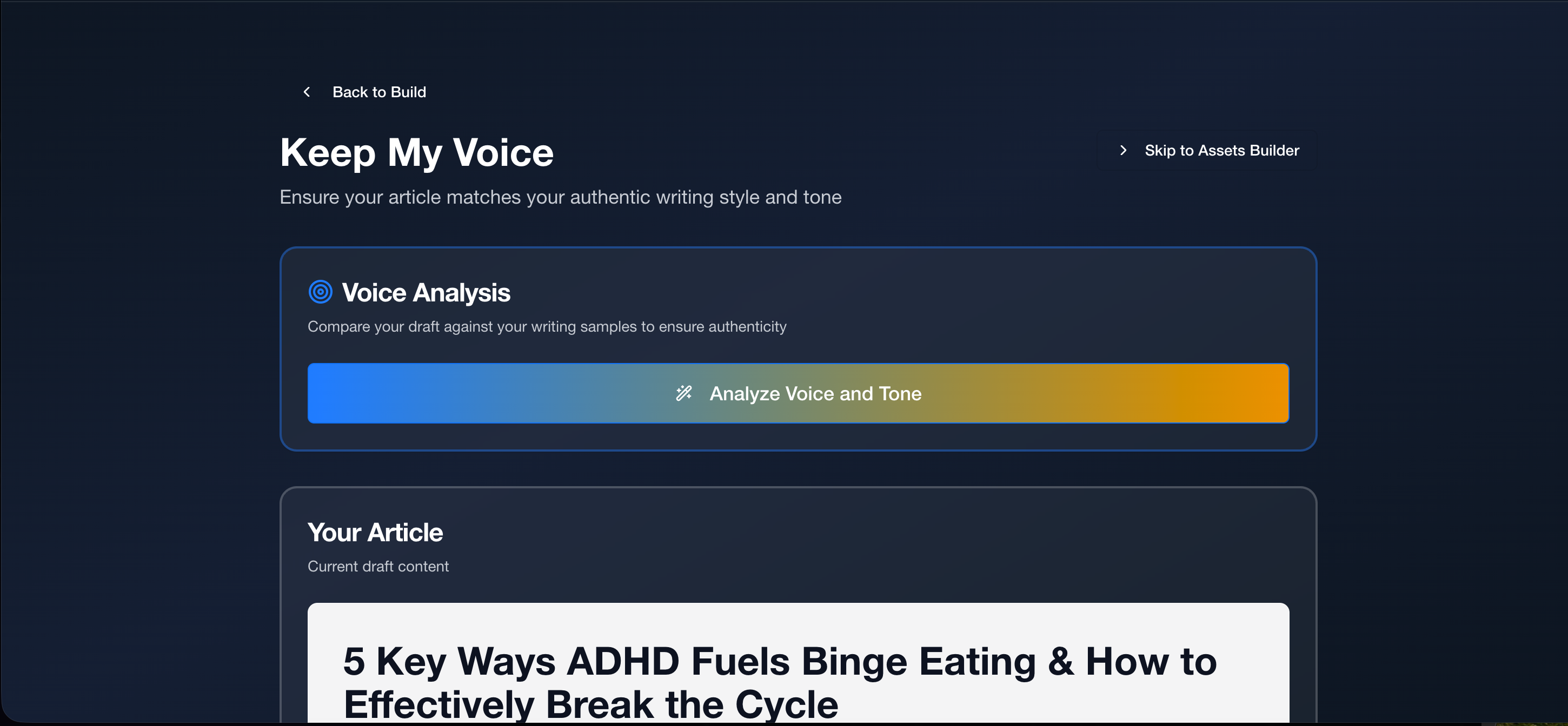 ImagiBlog - Screenshot 4 showing product features and functionality