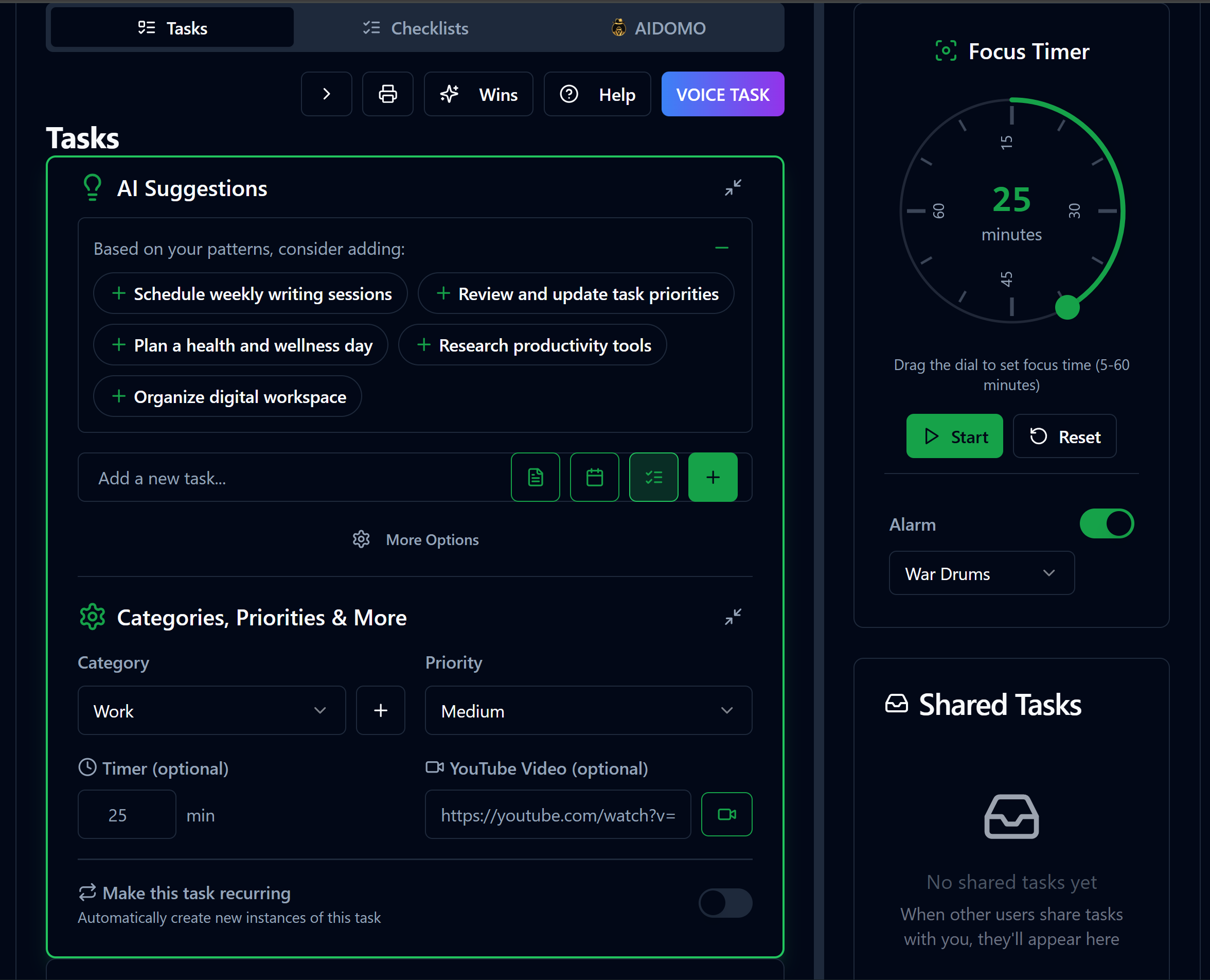 aichecklist.io productivity & scheduling - Screenshot 4 showing product features and functionality