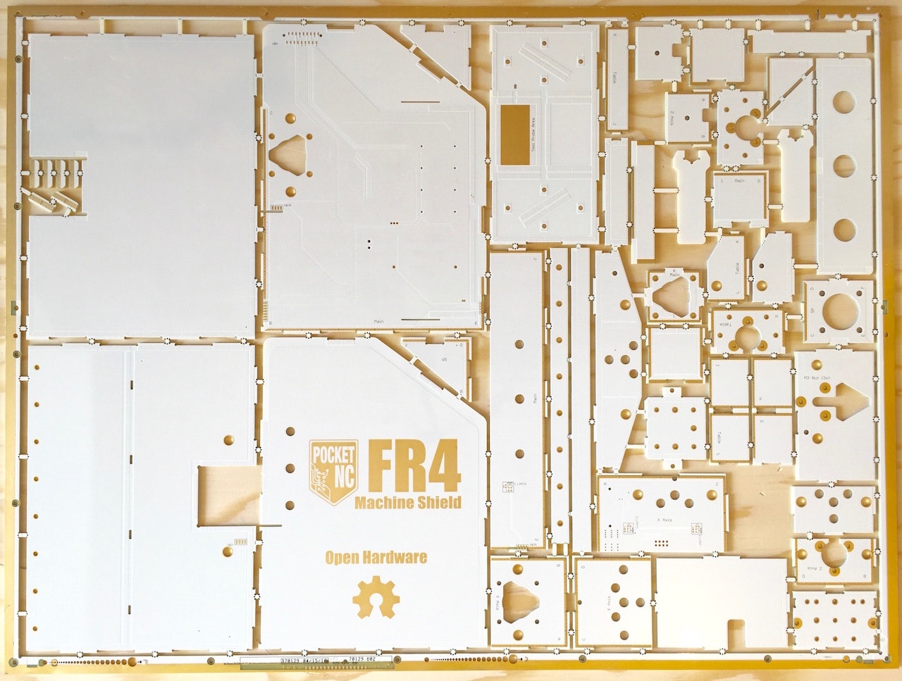 FR4 Machine Shield -The CNC kit from an entire sheet of PCB. gallery image