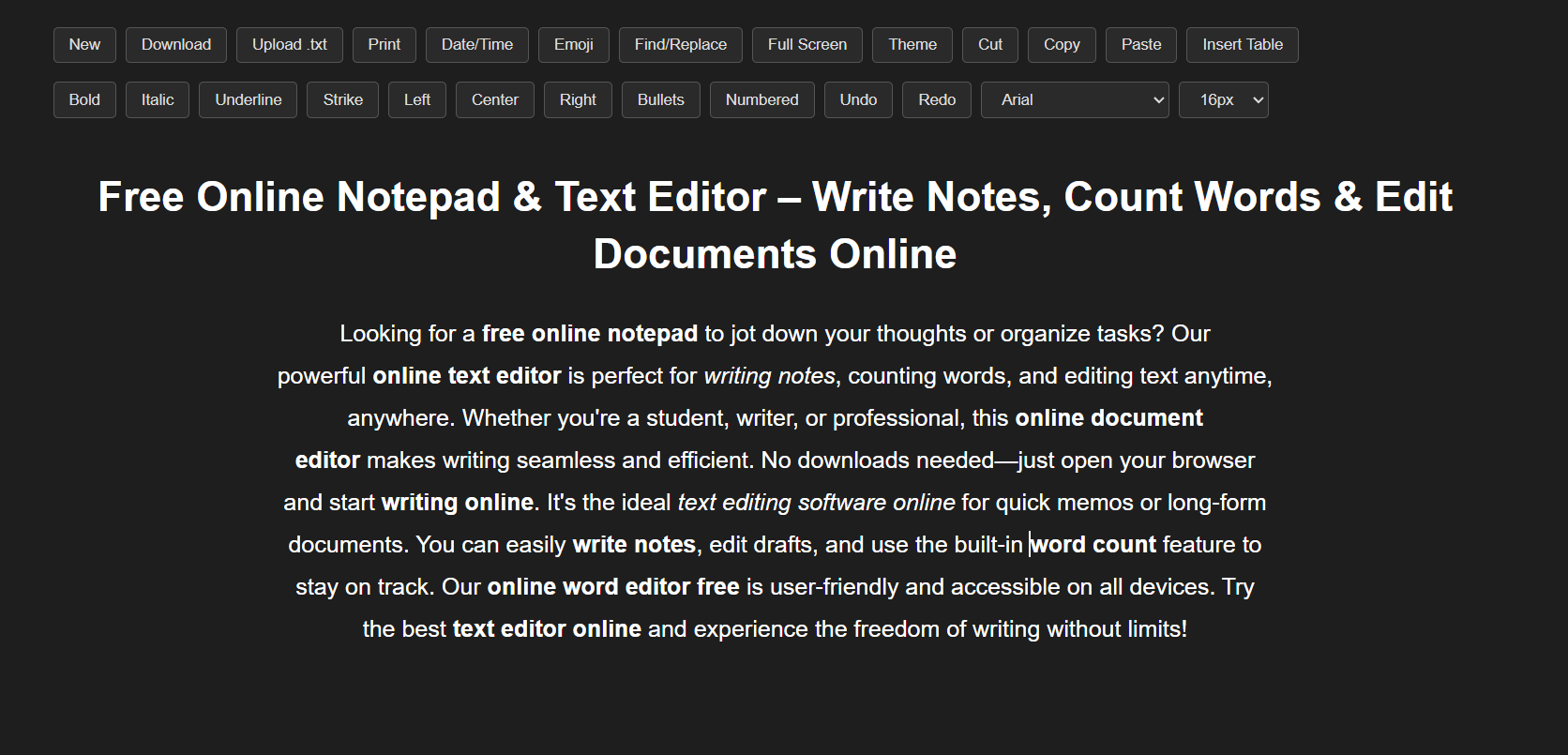 Write, Edit, Save Notes  gallery image