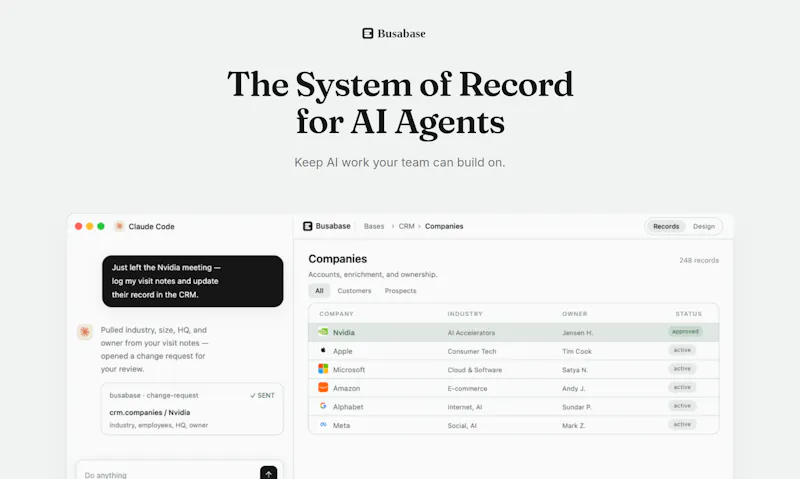 Busabase screenshot 2