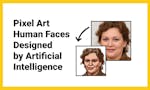 AI Pixel Art Human Face image