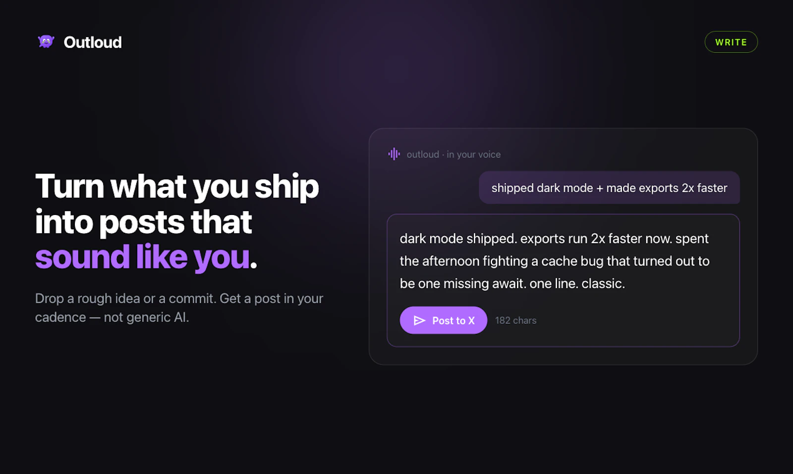 Outloud screenshot 2