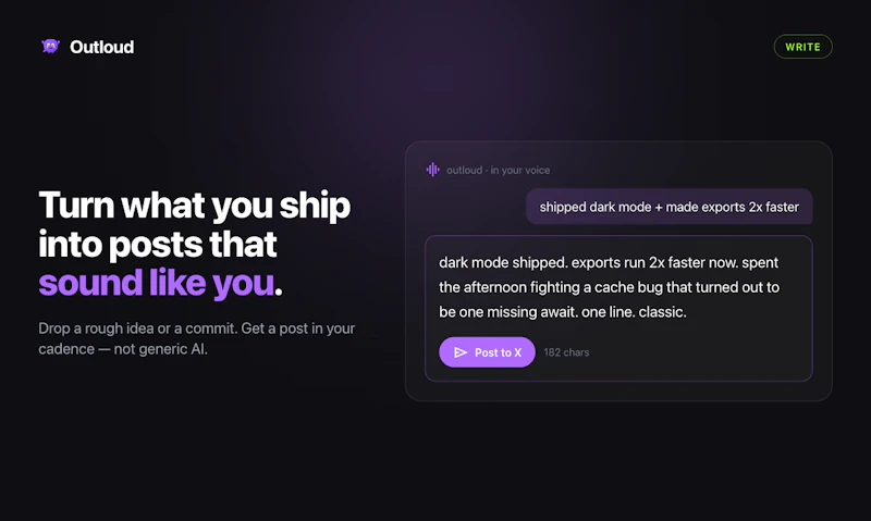 Outloud screenshot 2