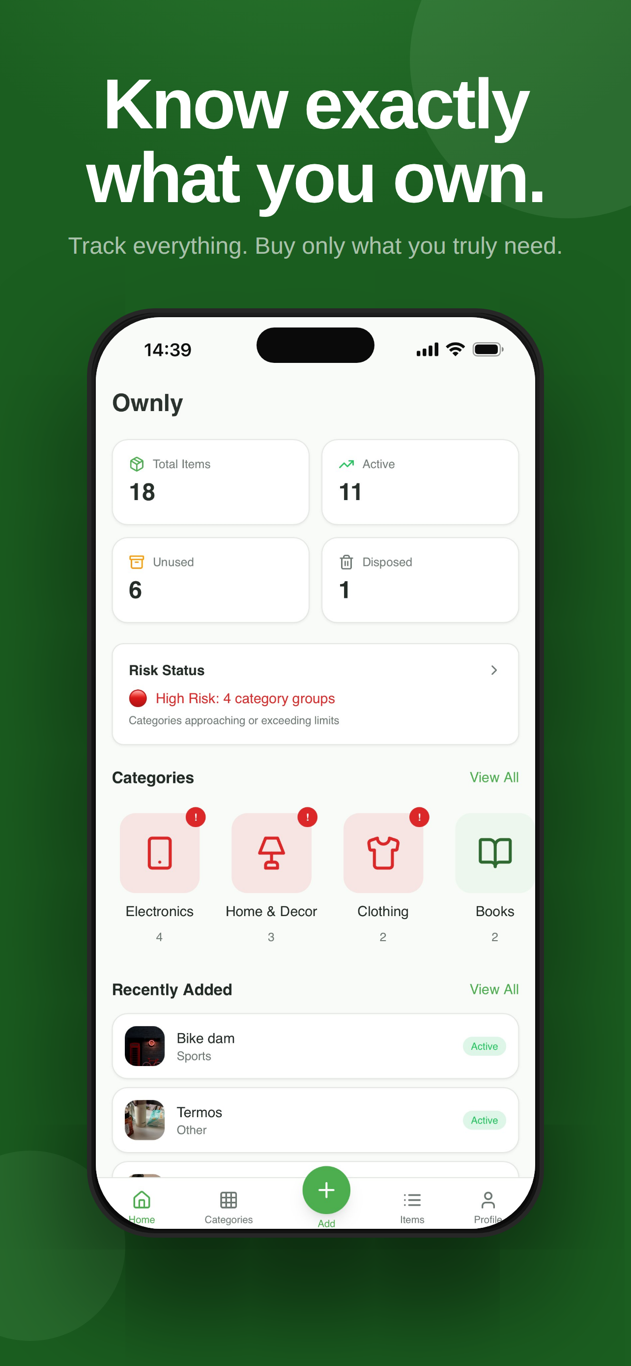 Ownly - Personal Inventory Tracker gallery image