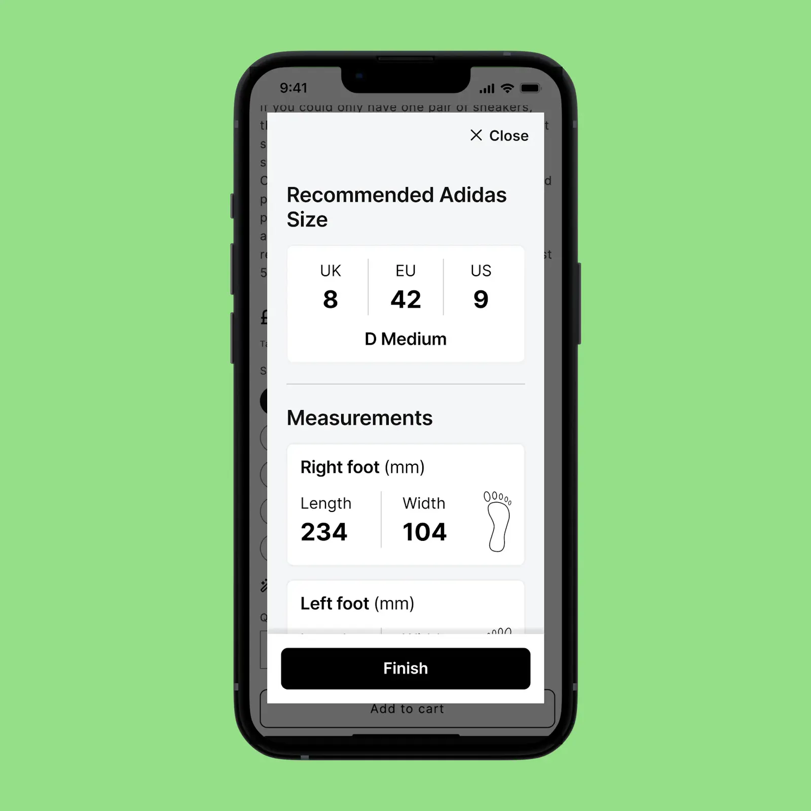 onefit.ai – AI shoe sizing for Shopify screenshot 3