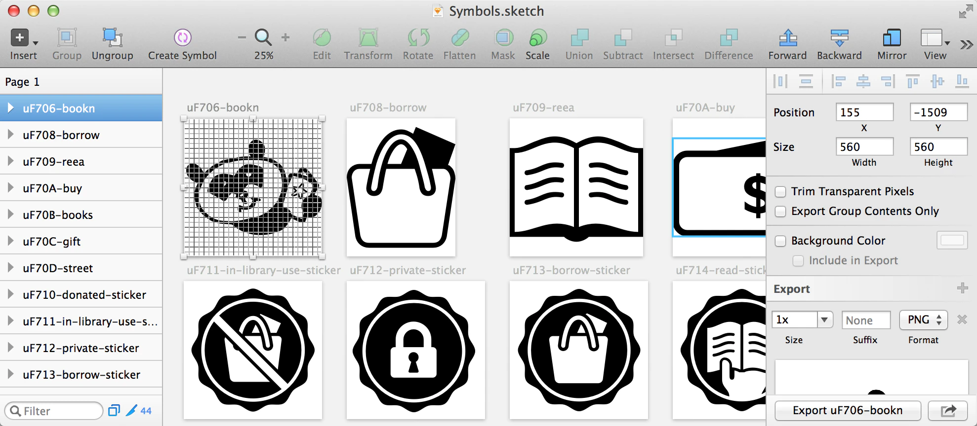Symbols for Sketch