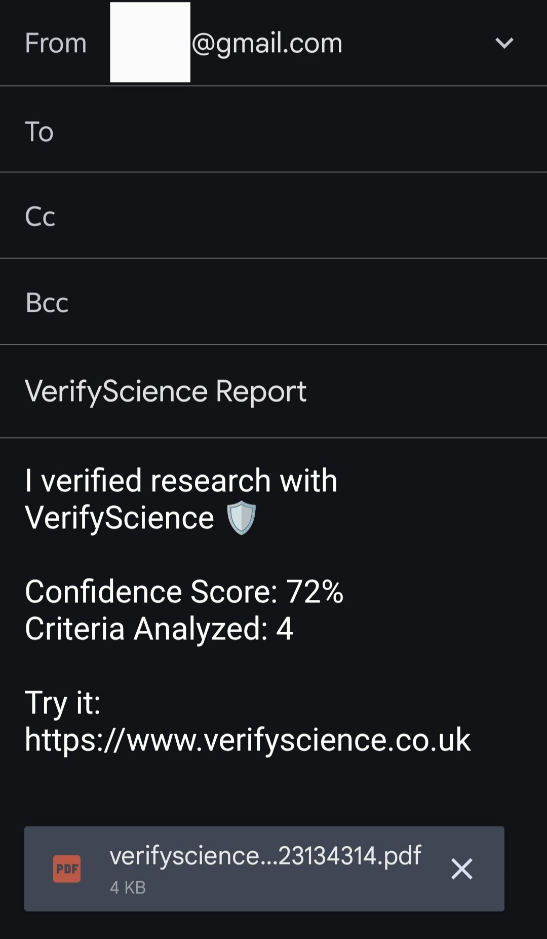 VerifyScience  - Screenshot 5 showing product features and functionality