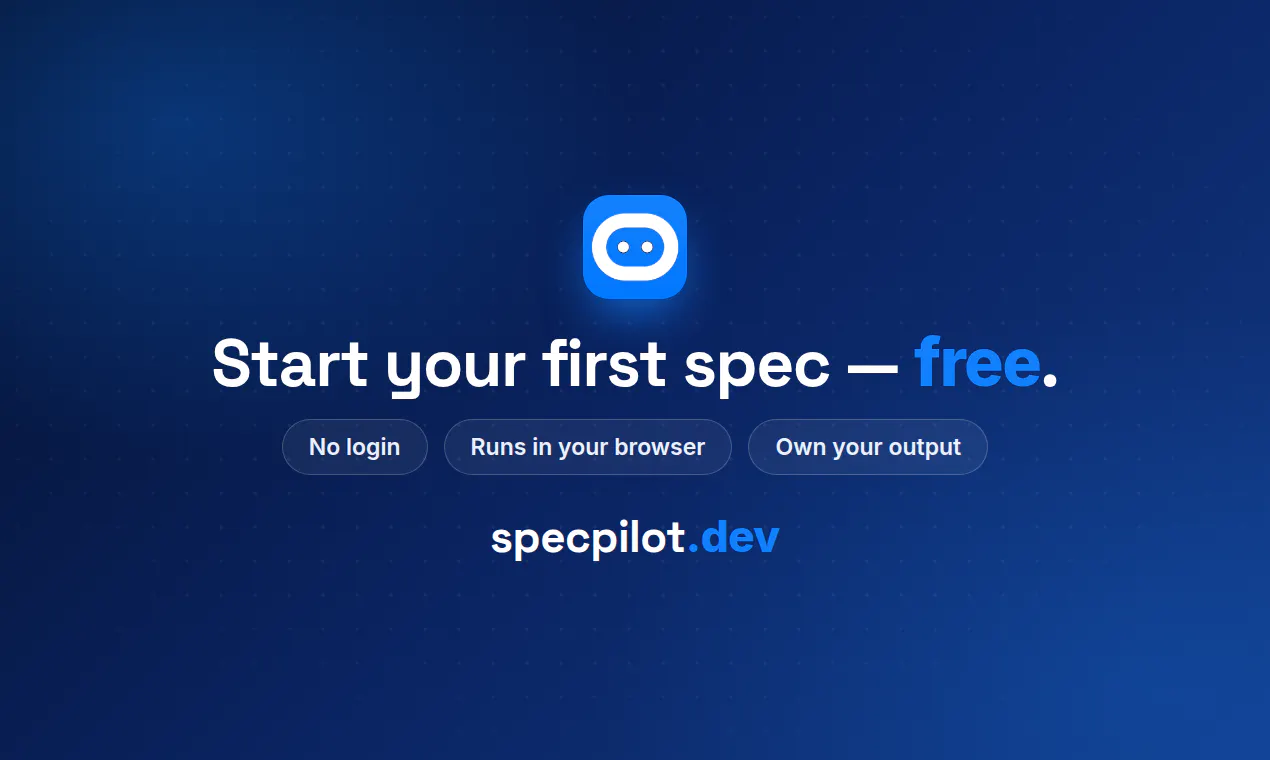 SpecPilot screenshot