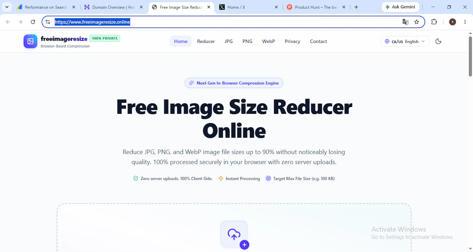 Compress Images/ Image Resize Tool screenshot 1