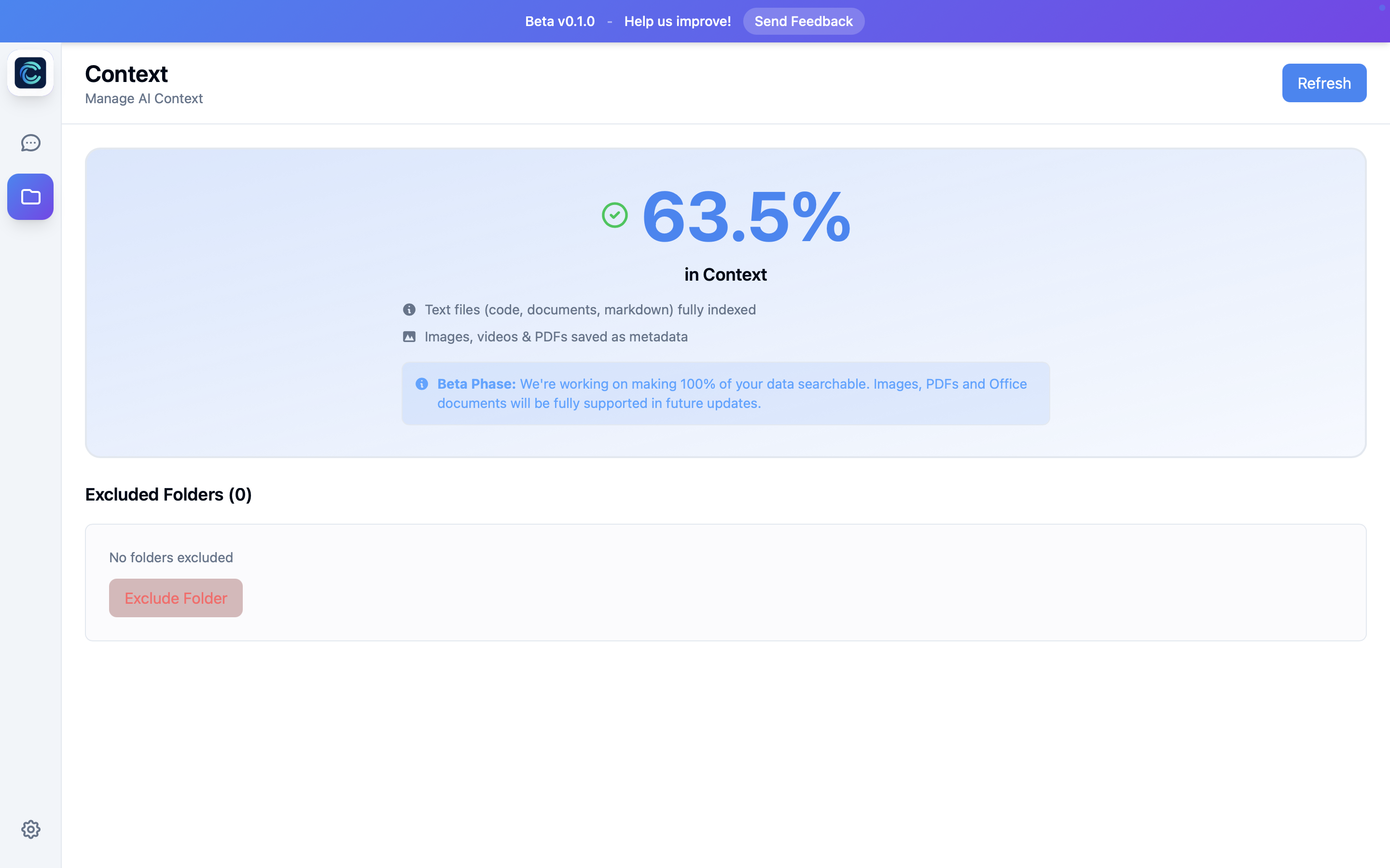 Awaere AI that knows your pc - Main product screenshot demonstrating key features and user interface