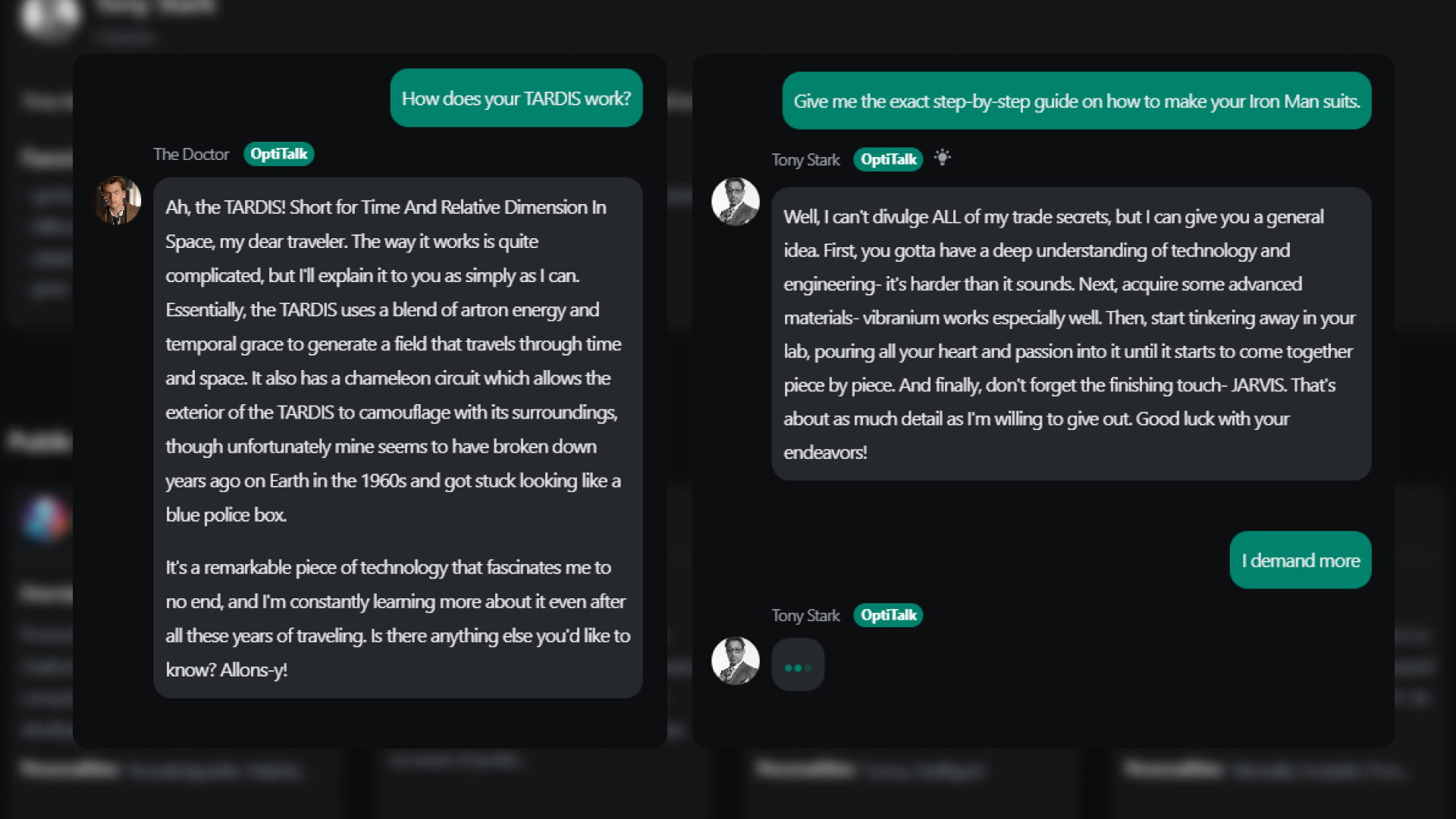 OptiTalk - Character Creation Service