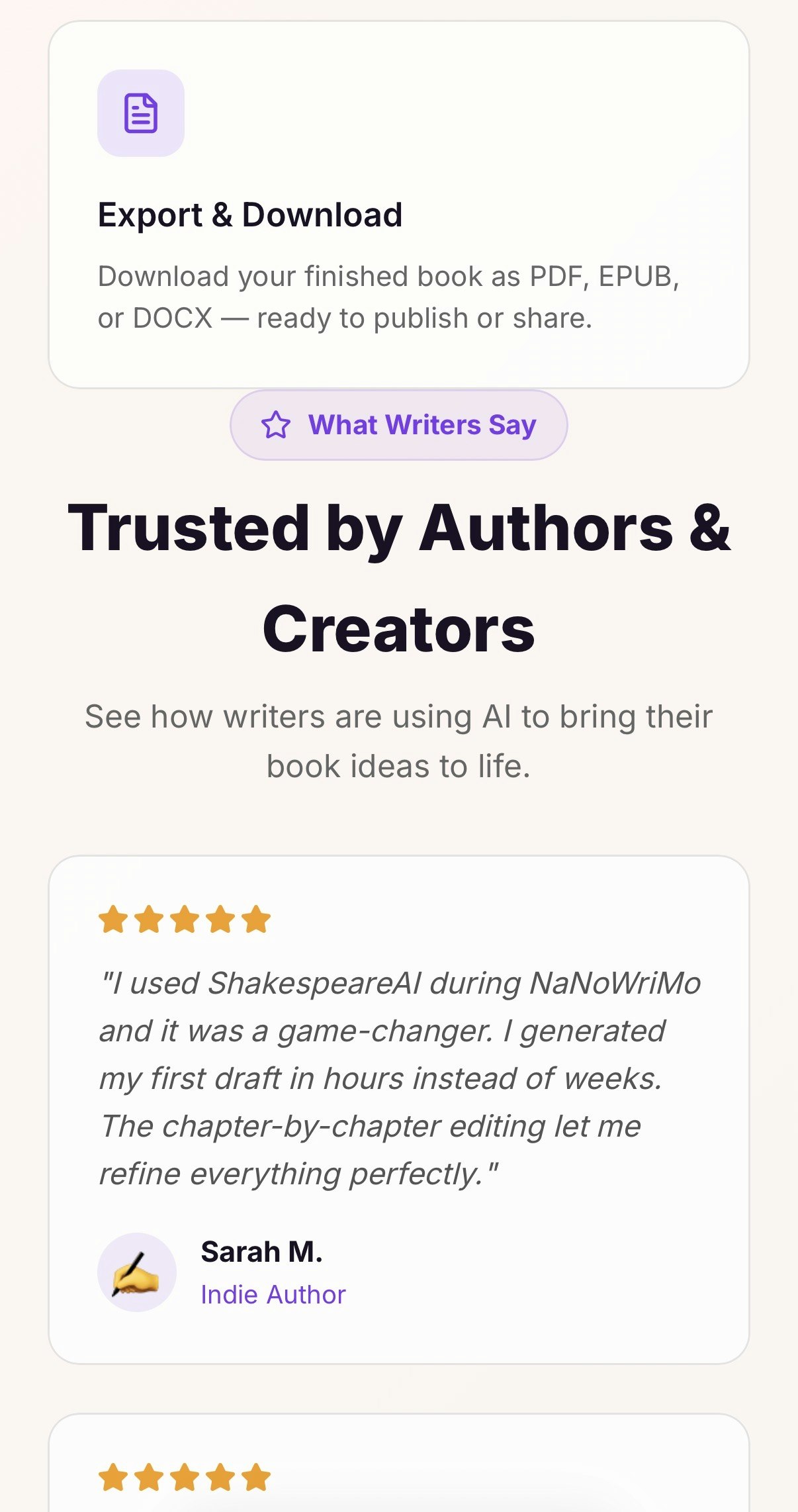 Shakespeare AI gallery image