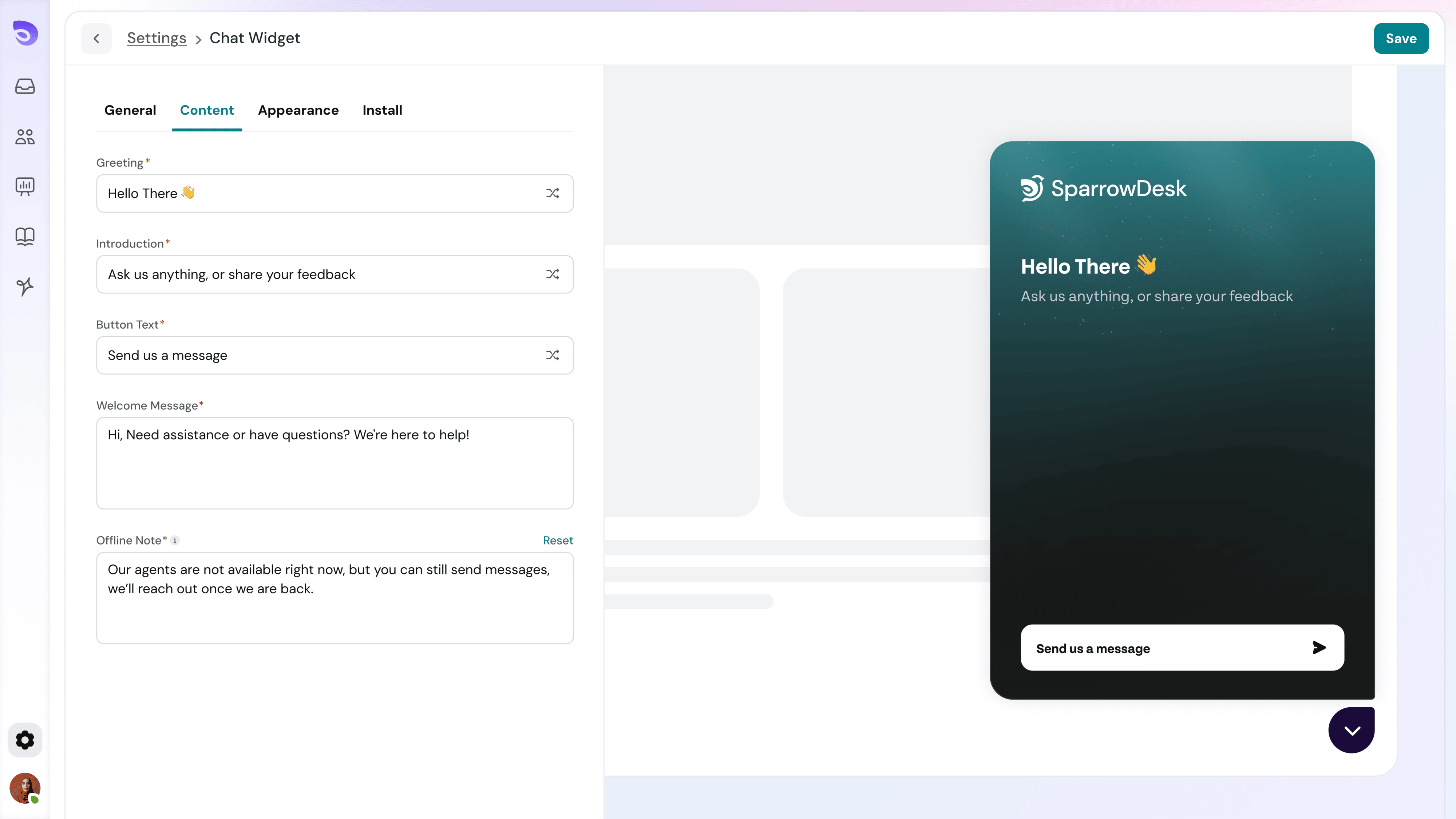 SparrowDesk - Screenshot 3 showing product features and functionality