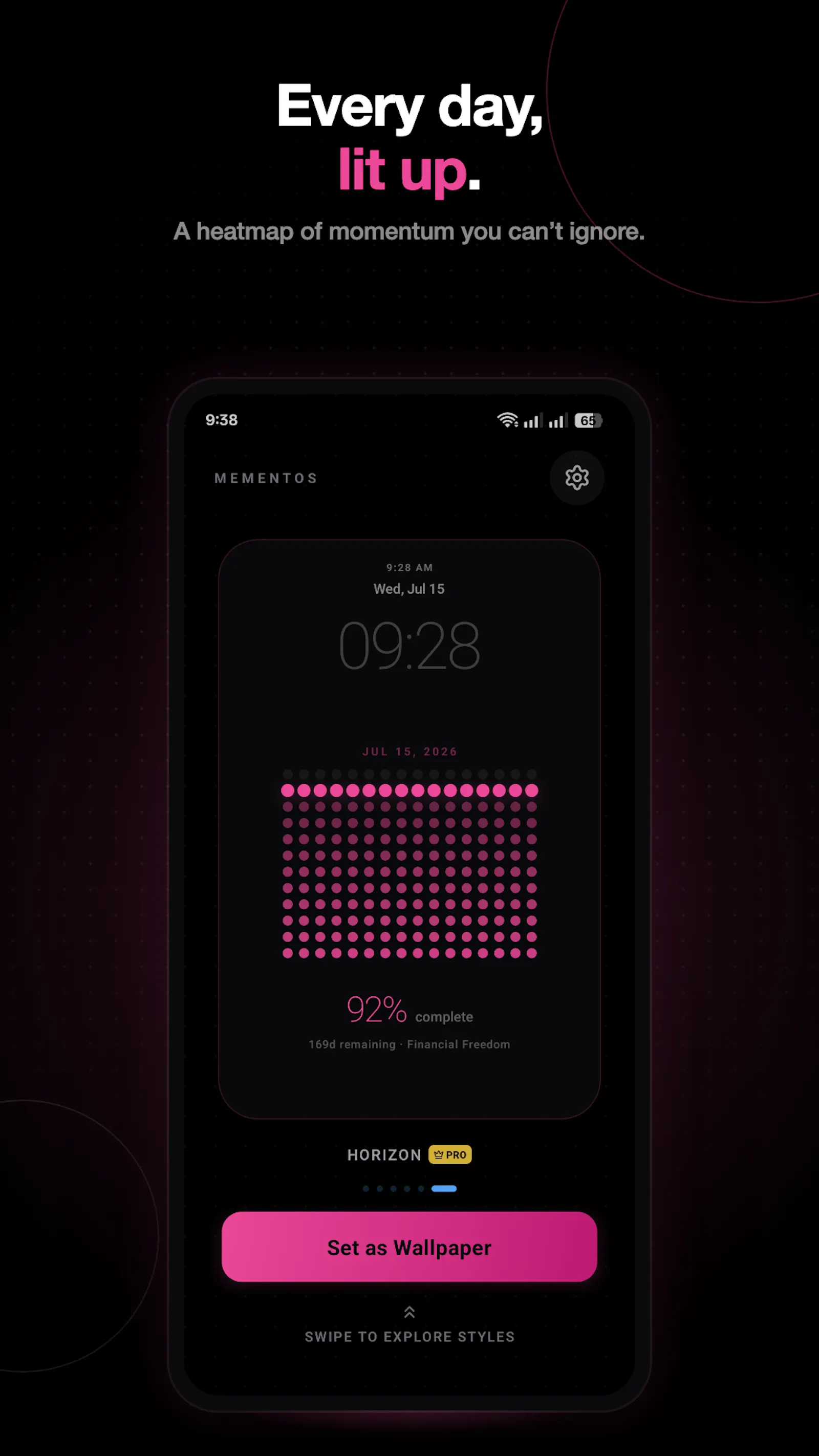 Mementos: Goal Wallpaper screenshot 3