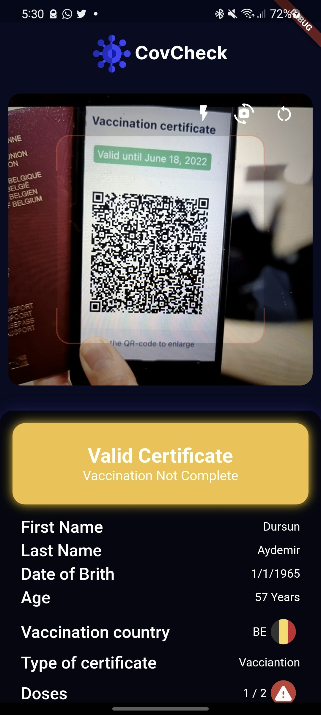 CovCheck gallery image