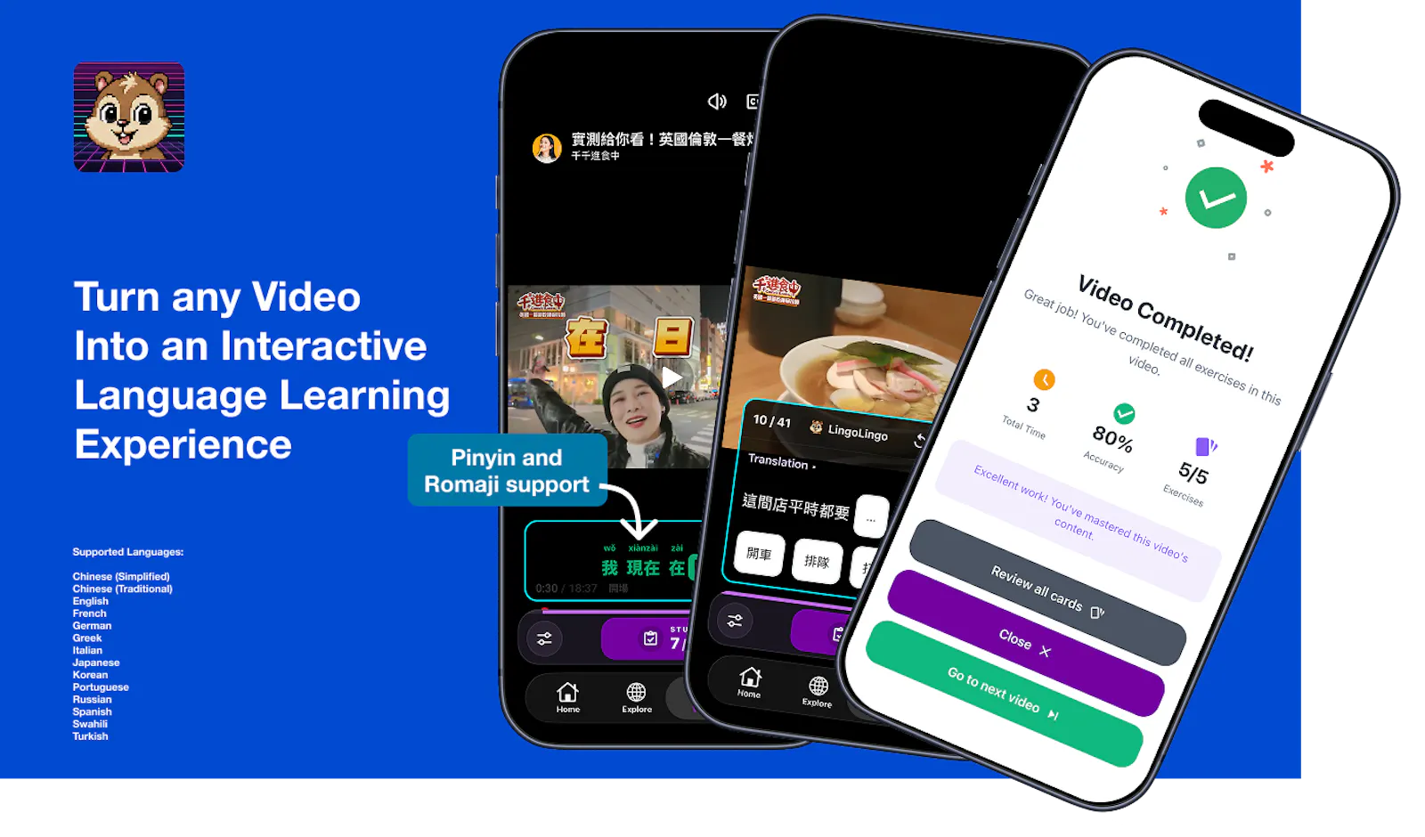 LingoLingo: Learn Language with Youtube screenshot 3
