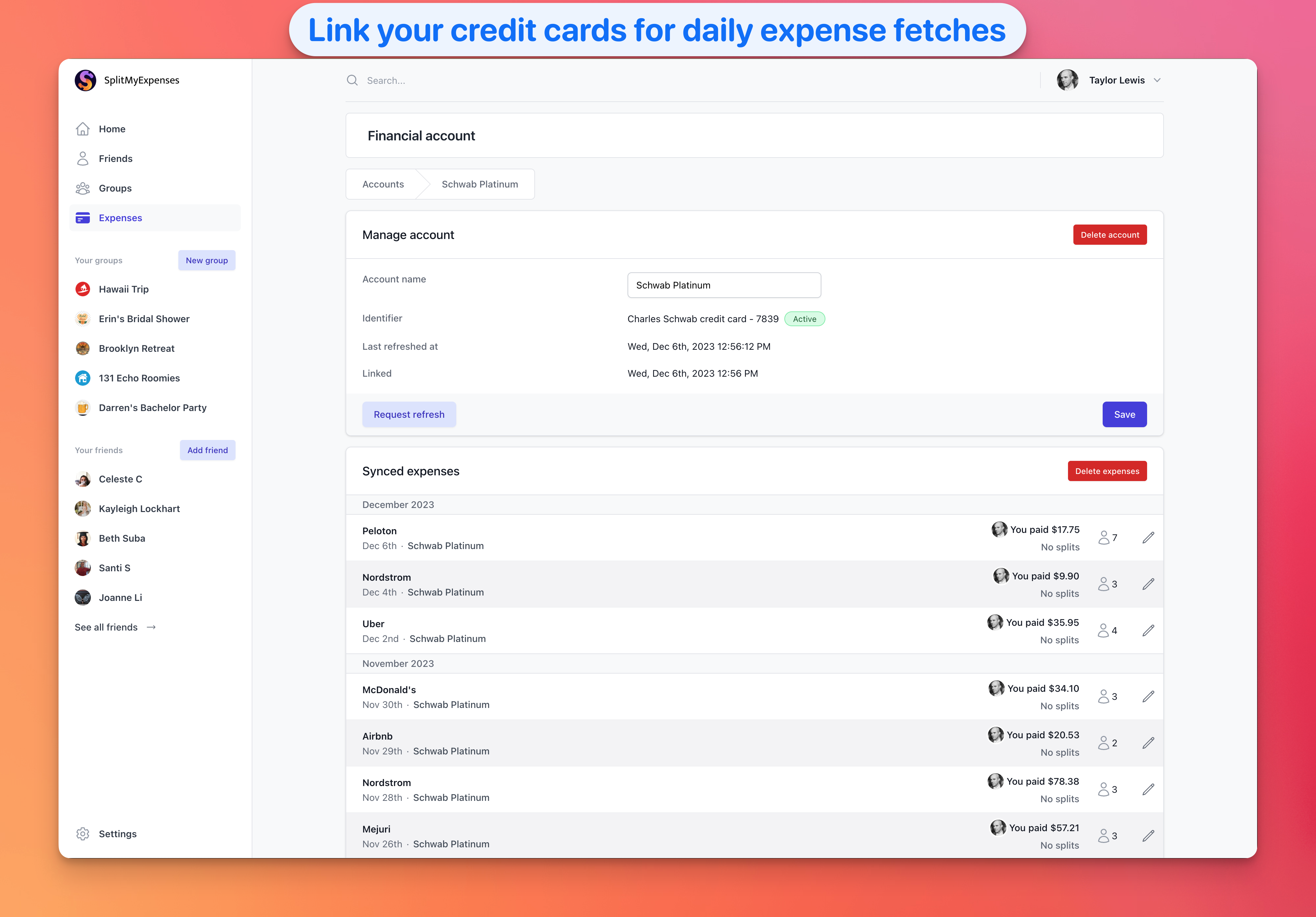Media SplitMyExpenses 2.0 - Tách hóa đơn với bạn bè, số dư theo dõi và ổn định 6