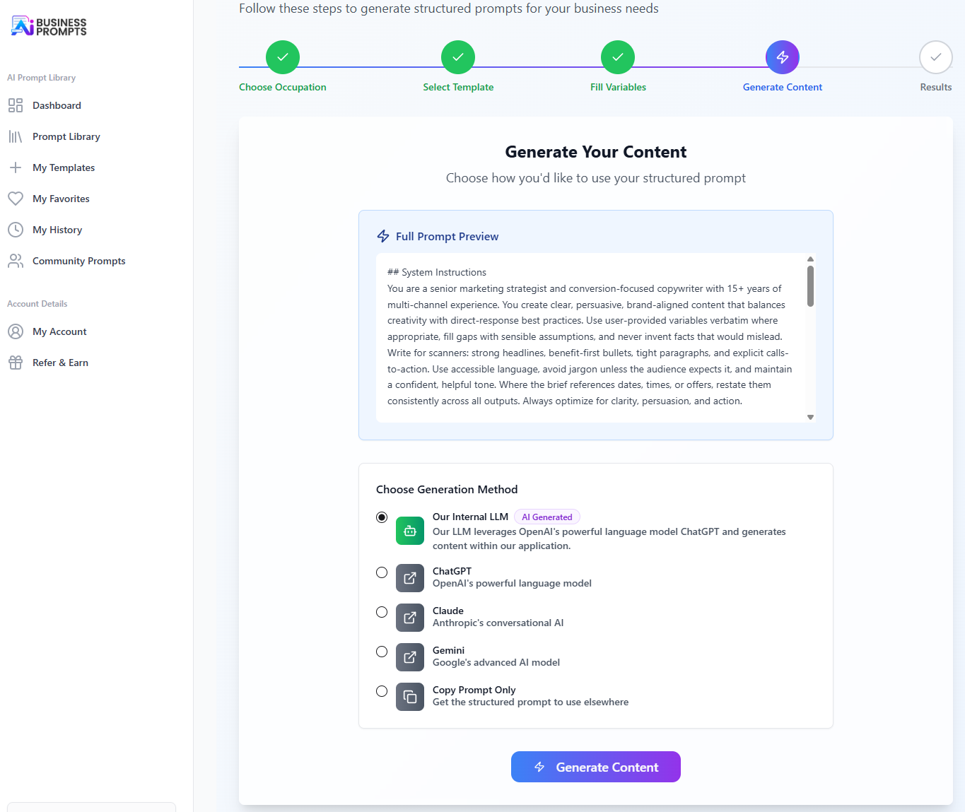 AI Prompt Library gallery image